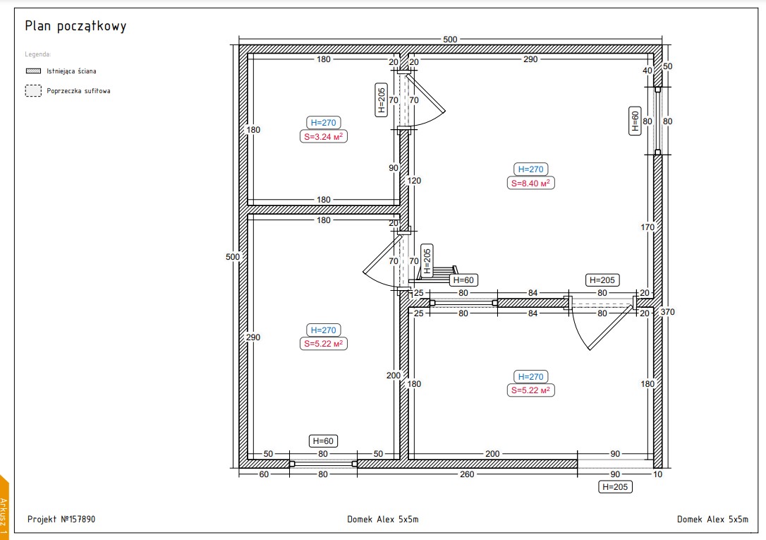 DOMEK LETNISKOWY ALEX 5x5m — ujęcie 2
