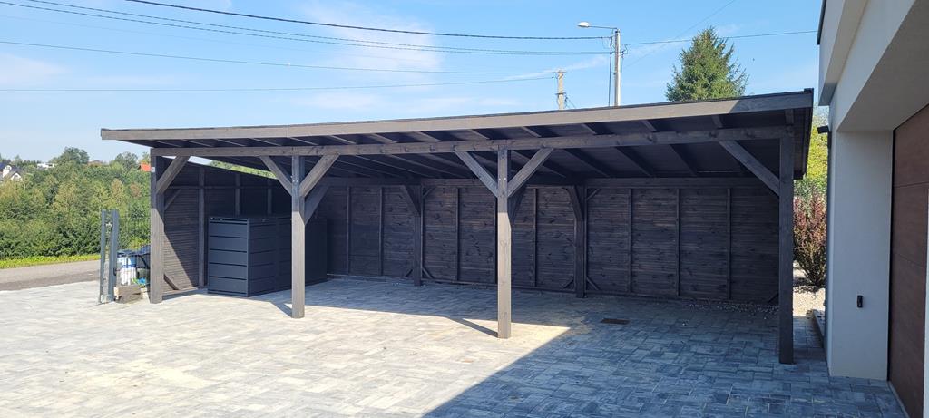WIATA samochodowa W20 4x8m — realizacja DREWNOTRIK