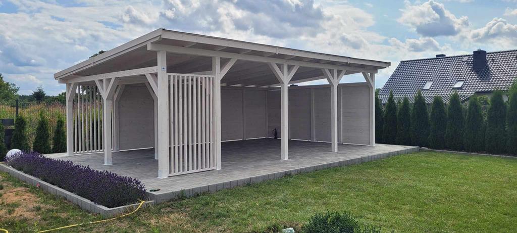 WIATA ogrodowa W10 5x8m — realizacja DREWNOTRIK