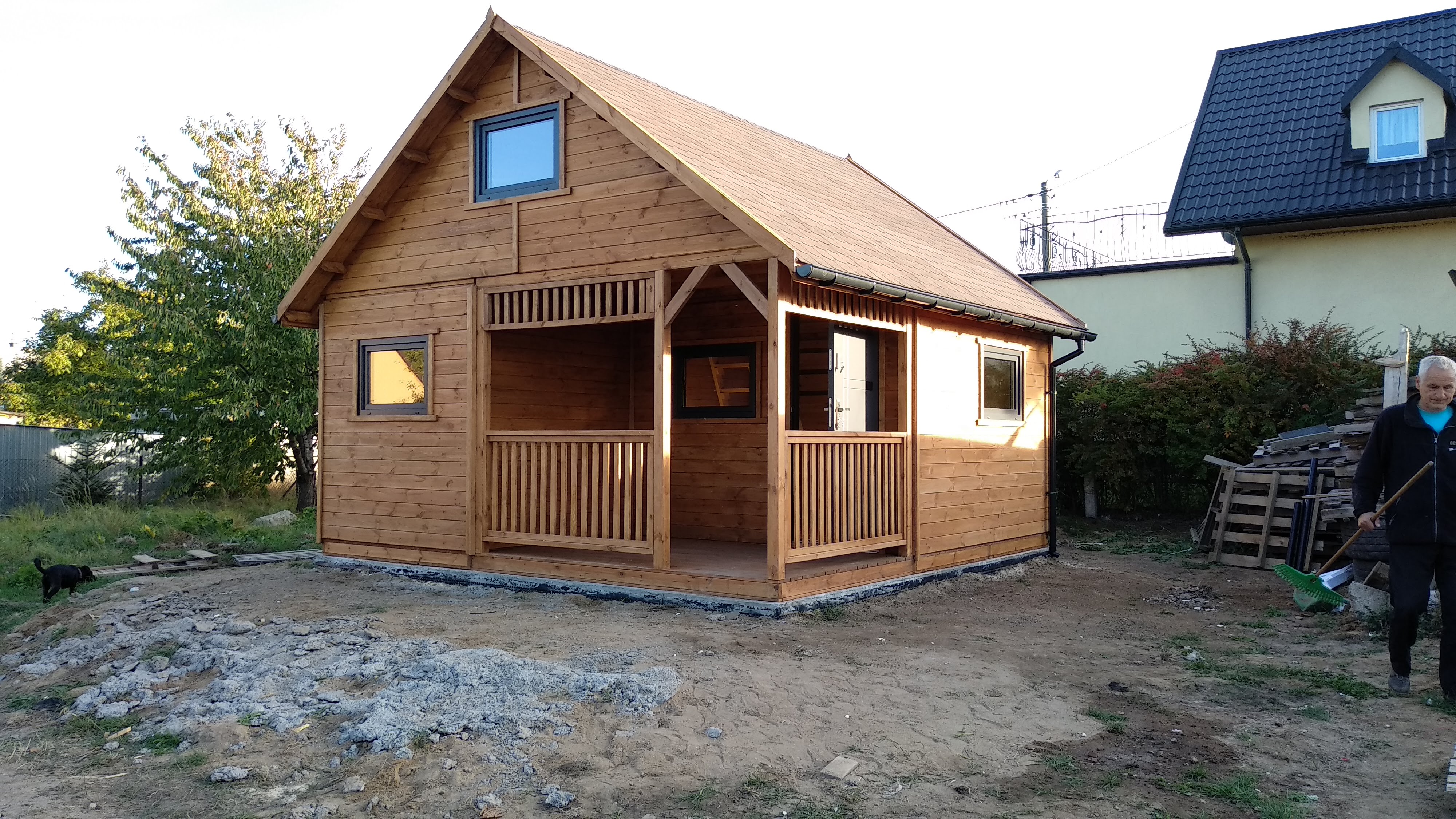 DOMEK LETNISKOWY ALEX II 5x5m — realizacja DREWNOTRIK