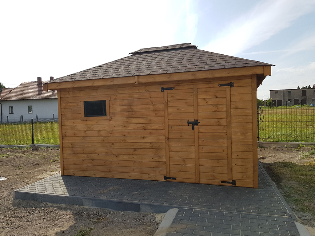 DOMEK narzędziowy ALAN DRZWI DWUSKRZYDŁOWE 3x4m — ujęcie 2