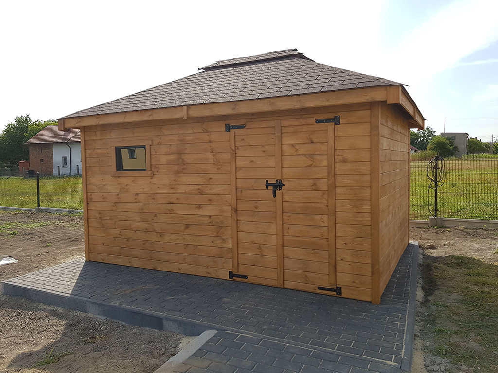 DOMEK narzędziowy ALAN DRZWI DWUSKRZYDŁOWE 3x4m — ujęcie 3