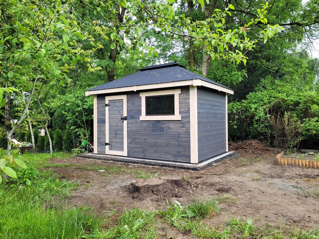 DOMEK narzędziowy ALAN 3x4m — realizacja DREWNOTRIK