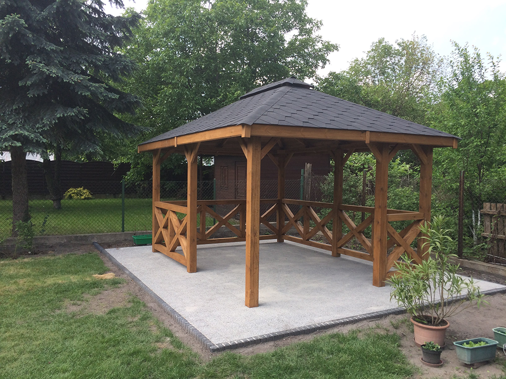 ALTANA ogrodowa B50 III 3 x 4 m w gotowym ogrodzie
