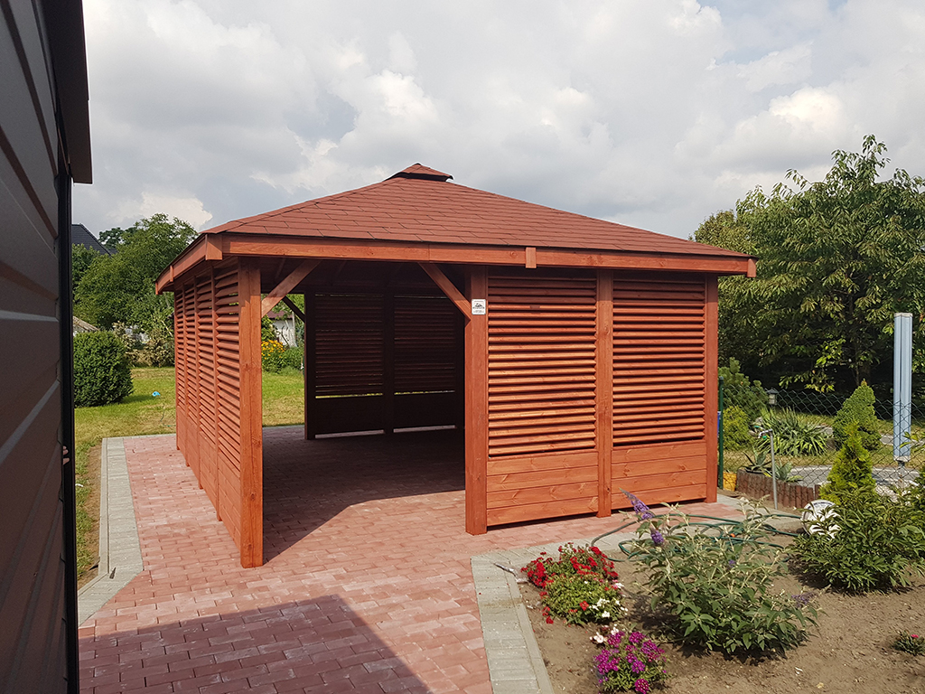 ALTANA ogrodowa ITALIANO 3 x 3 m w gotowym ogrodzie