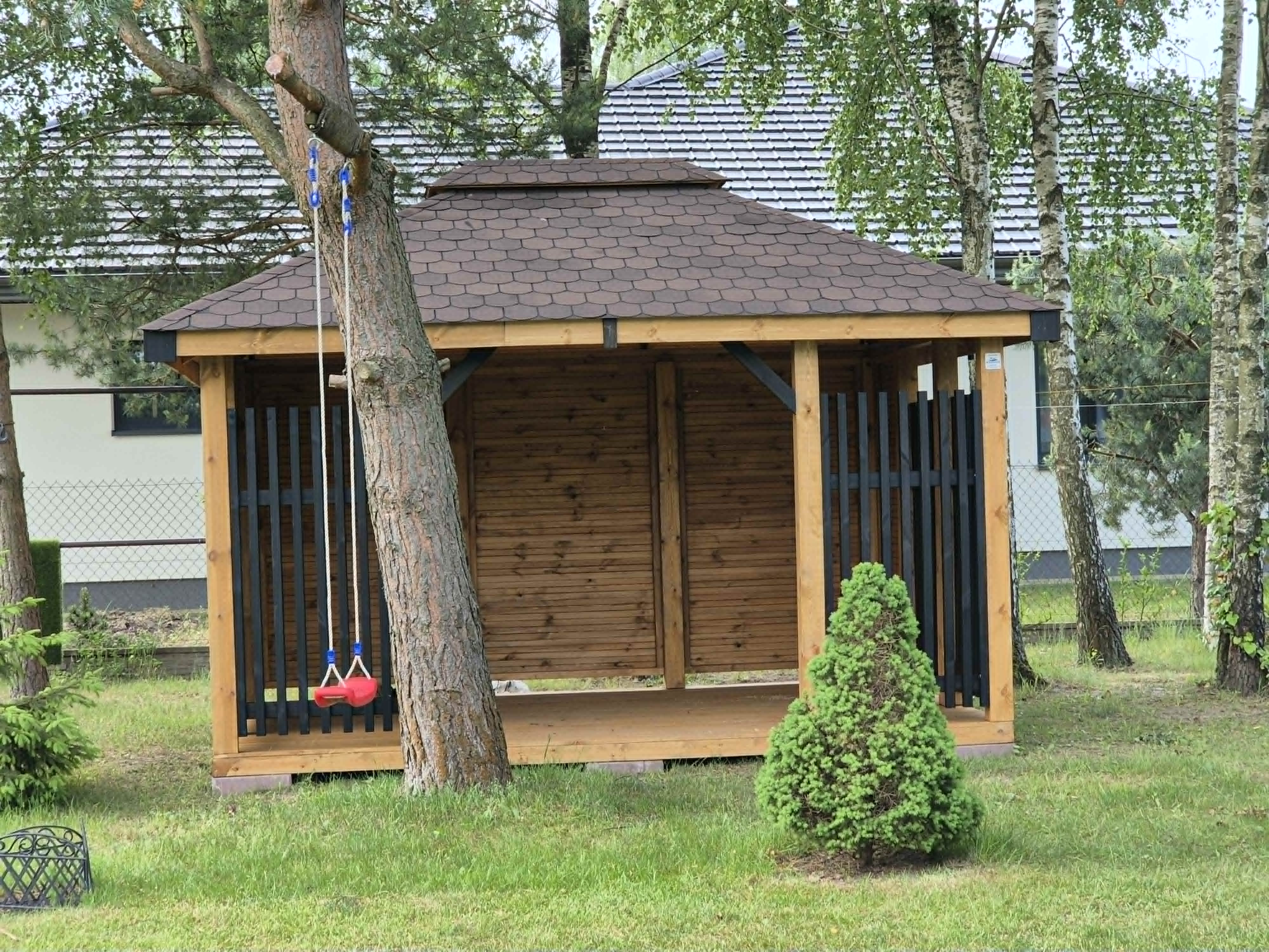 ALTANA ogrodowa BLANCA - NOWOŚĆ 3x4 m — realizacja DREWNOTRIK
