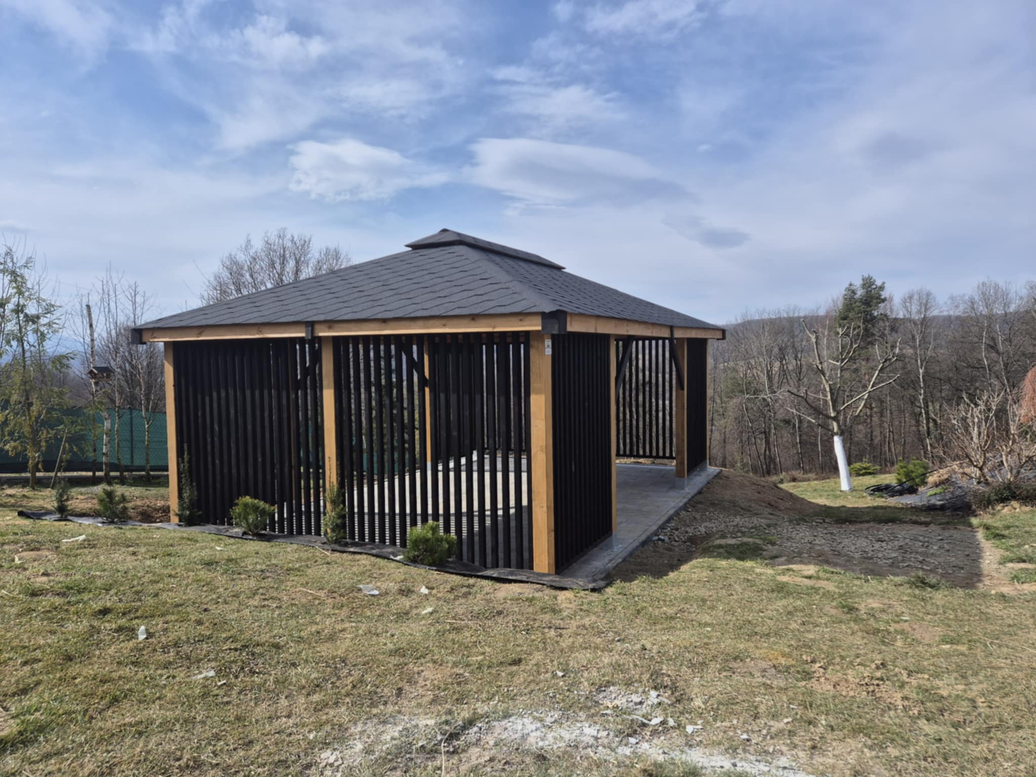 ALTANA ogrodowa NOEMI 10 4,5x6,5m w gotowym ogrodzie