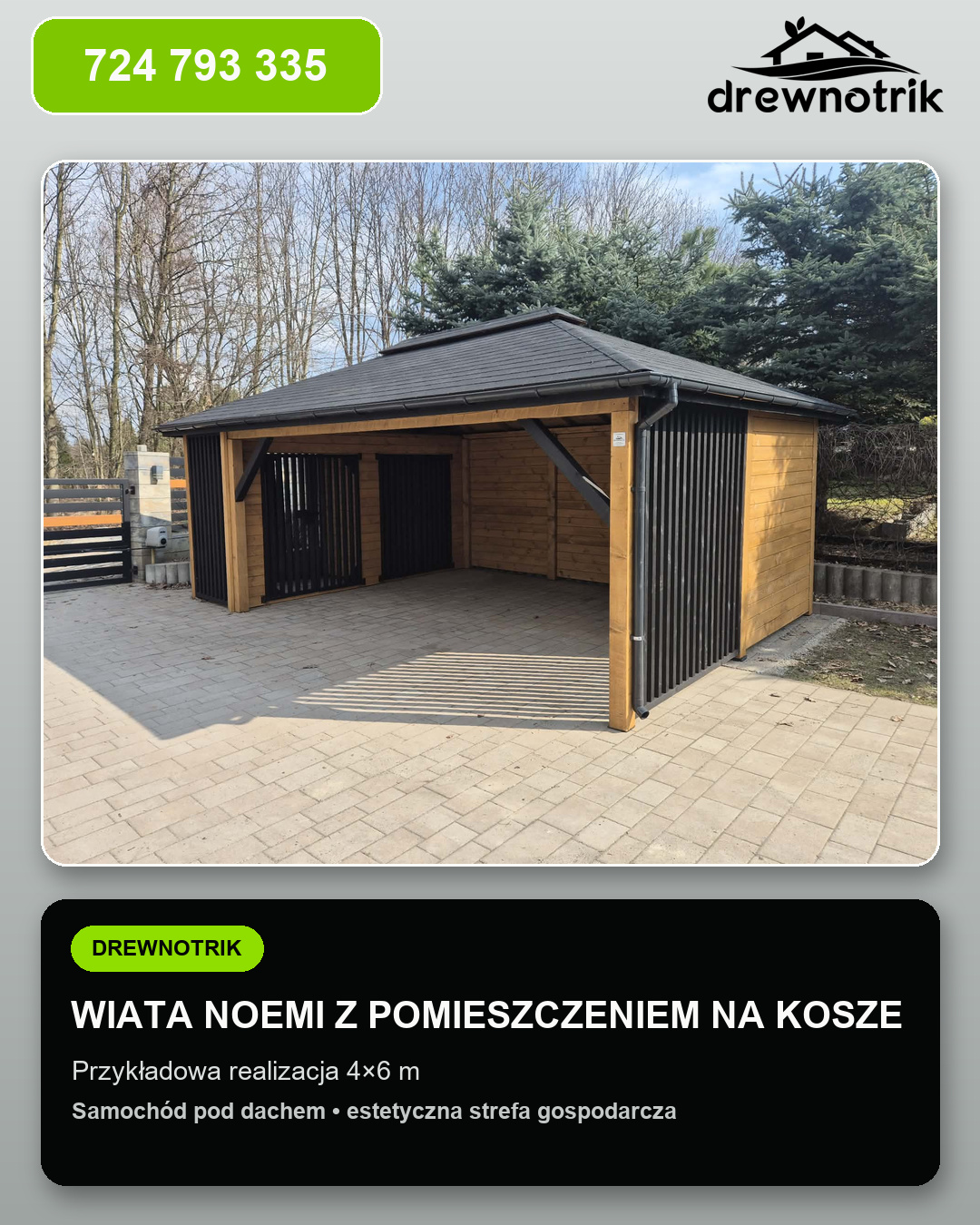 WIATA NOEMI Z POMIESZCZENIEM NA KOSZE 4x6 m — ujęcie 2