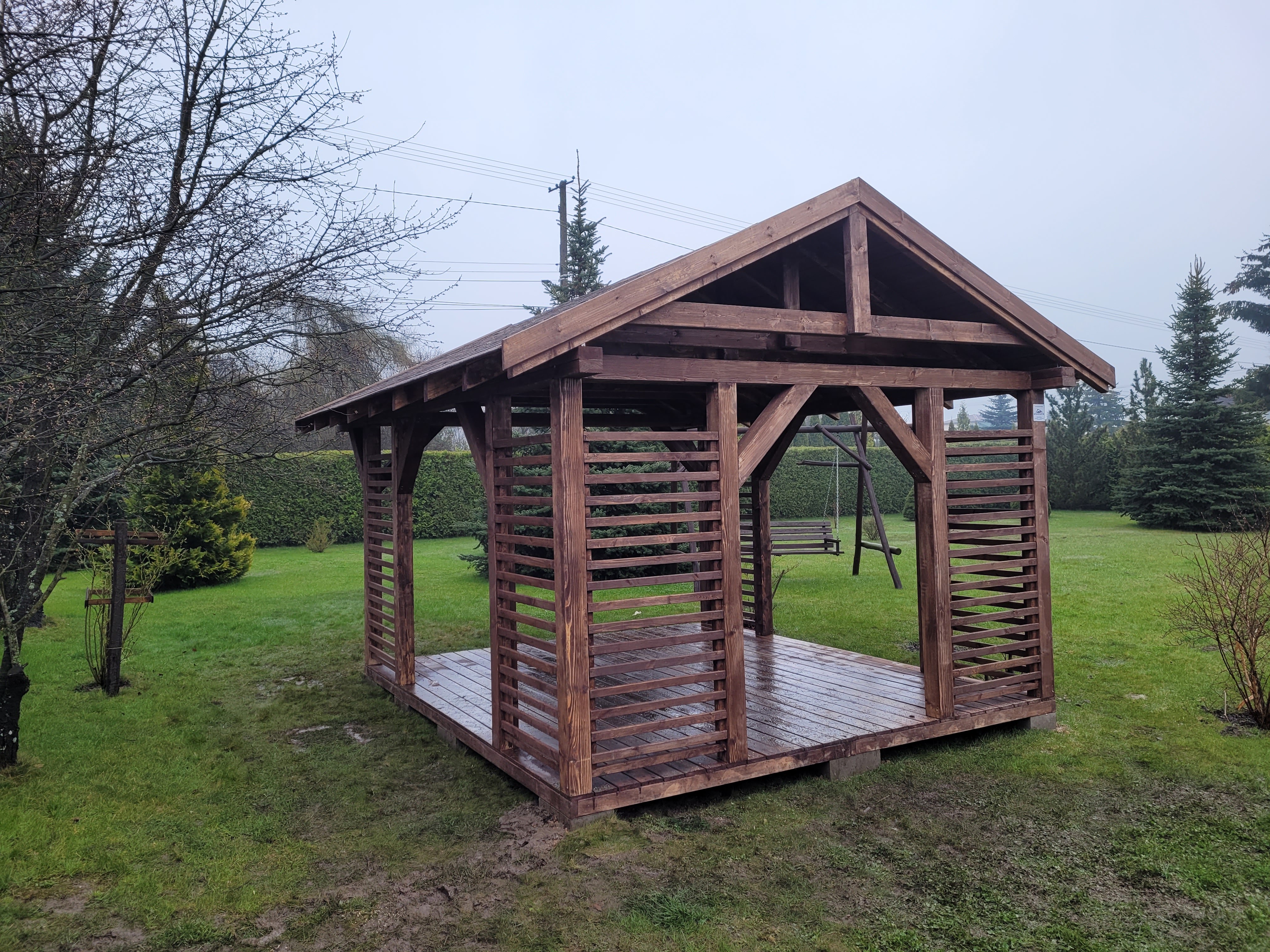 WIATA ogrodowa X20 3x4m — realizacja DREWNOTRIK