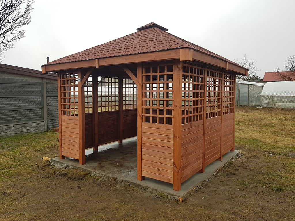 ALTANA ogrodowa VICTORIA 3 x 3 m — realizacja DREWNOTRIK